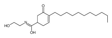 N-(2-hydroxyethyl)-5-oxo-4-undecylcyclohex-3-ene-1-carboxamide结构式