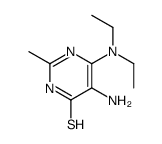 5-amino-6-(diethylamino)-2-methyl-1H-pyrimidine-4-thione结构式