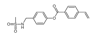 [4-(methanesulfonamidomethyl)phenyl] 4-ethenylbenzoate Structure