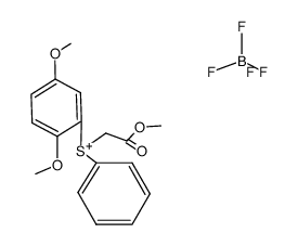 tetrafluoro-4-borane, (2,5-dimethoxyphenyl)(2-methoxy-2-oxoethyl)(phenyl)sulfonium salt结构式