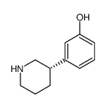 (S)-3-Piperidin-3-yl-phenol结构式