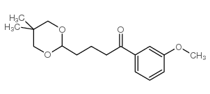 4-(5,5-DIMETHYL-1,3-DIOXAN-2-YL)-3'-METHOXYBUTYROPHENONE结构式