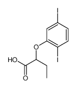 2-(2,5-diiodophenoxy)butanoic acid结构式