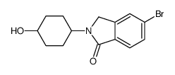 5-bromo-2-(4-hydroxycyclohexyl)-3H-isoindol-1-one Structure