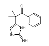 2-(2-amino-1,3-selenazol-4-yl)-2-methyl-1-phenylpropan-1-one Structure