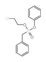 Phosphonic acid,benzyl-, 2-chloroethyl phenyl ester (7CI)结构式