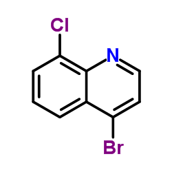 4-Bromo-8-chloroquinoline structure