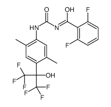 N-[[[2,5-dimethyl-4-[2,2,2-trifluoro-1-hydroxy-1-(trifluoromethyl)ethyl]phenyl]amino]carbonyl]-2,6-difluorobenzamide Structure