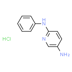 N2-phenylpyridine-2,5-diamine hydrochloride structure