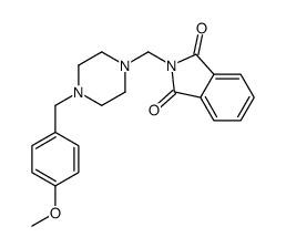 2-[[4-[(4-methoxyphenyl)methyl]piperazin-1-yl]methyl]isoindole-1,3-dione Structure