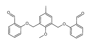 2-methoxy-5-methyl-1,3-bis(2-formylphenoxymethyl)benzene结构式