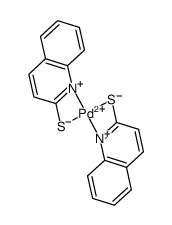 [Pd(2-quinolinethiolate)2]结构式