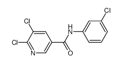 5,6-dichloro-N-(3-chloro-phenyl)-nicotinamide Structure