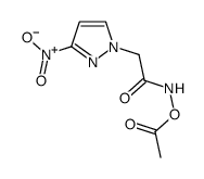 [[2-(3-nitropyrazol-1-yl)acetyl]amino] acetate Structure