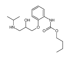 butyl N-[2-[2-hydroxy-3-(propan-2-ylamino)propoxy]phenyl]carbamate结构式