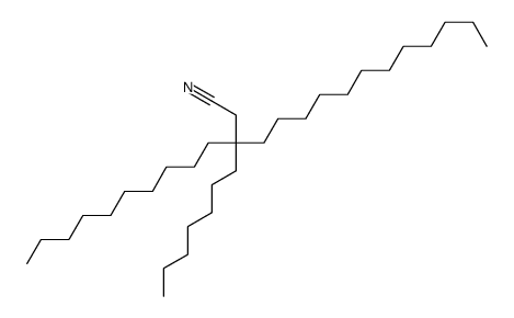 3-decyl-3-heptylpentadecanenitrile结构式