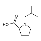 (2S)-1-(2-methylpropyl)pyrrolidine-2-carboxylic acid结构式