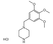 1-(3,4,5-Trimethoxy-benzyl)-piperazinedihydrochloride结构式