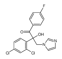 2-(2,4-dichlorophenyl)-1-(4-fluorophenyl)-2-hydroxy-3-imidazol-1-ylpropan-1-one Structure