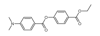 4-ethoxycarbonylphenyl 4-(dimethylamino)benzoate结构式