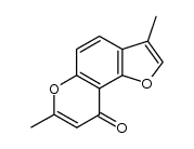 3,7-dimethyl-furo[2,3-f]chromen-9-one Structure