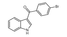 (4-bromophenyl)(1H-indol-3-yl)methanone结构式