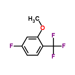 2-METHOXY-4-FLUOROBENZOTRIFLUORIDE结构式