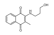 2-(3-hydroxypropylamino)-3-methylnaphthalene-1,4-dione Structure