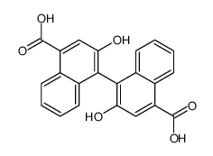 4-(4-carboxy-2-hydroxynaphthalen-1-yl)-3-hydroxynaphthalene-1-carboxylic acid Structure