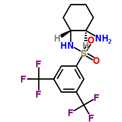 N-[(1R,2R)-2-aminocyclohexyl]-3,5-bis(trifluoromethyl)- Benzenesulfonamide Structure