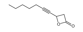 4-(hept-1-ynyl)oxetan-2-one Structure