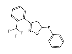 5-(phenylthio)-3-[2-(trifluoromethyl)phenyl]-2-isoxazoline Structure