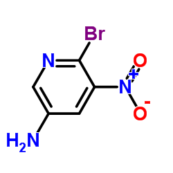 6-Bromo-5-nitro-3-pyridinamine structure