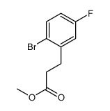 methyl 3-(2-bromo-5-fluorophenyl)propanoate Structure