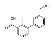 3-[3-(hydroxymethyl)phenyl]-2-methylbenzoic acid结构式