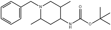 Tert-butyl N-(1-benzyl-2,5-dimethylpiperidin-4-yl)carbamate Structure