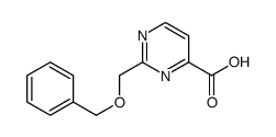 2-(phenylmethoxymethyl)pyrimidine-4-carboxylic acid结构式