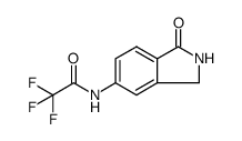 2,2,2-trifluoro-N-(1-oxoisoindolin-5-yl)acetamide Structure