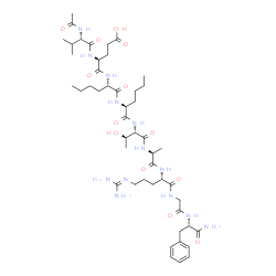 allatotropin (5-13), N-acetylVal-Nle(7,8)-结构式