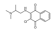 2-chloro-3-[2-(dimethylamino)propylamino]naphthalene-1,4-dione Structure