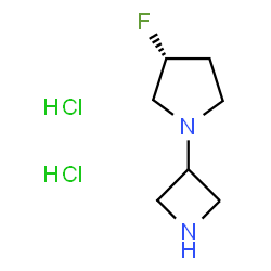 (3R)-1-(氮杂环丁烷-3-基)-3-氟吡咯烷二盐酸盐图片