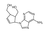 9-(c-4,t-5-bis(hydroxymethyl)cyclopent-2-en-r-1-yl)-9H-adenine结构式