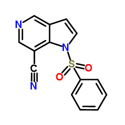 1-(Phenylsulfonyl)-1H-pyrrolo[3,2-c]pyridine-7-carbonitrile Structure