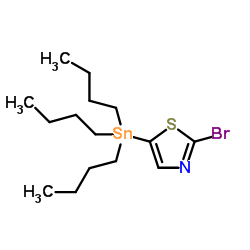 2-bromo-5-(tributylstannyl)thiazole结构式