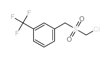 Benzene,1-[[(chloromethyl)sulfonyl]methyl]-3-(trifluoromethyl)- structure