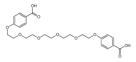 4-[2-[2-[2-[2-[2-(4-carboxyphenoxy)ethoxy]ethoxy]ethoxy]ethoxy]ethoxy]benzoic acid结构式