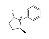 (2S,5S)-trans-2,5-dimethyl-1-phenyl-1-silacyclopentane Structure