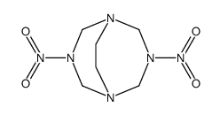 3,7-dinitro-1,3,5,7-tetraaza-bicyclo[3.3.2]decane Structure