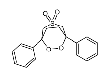 1,5-diphenyl-6,7-dioxa-3λ6-thiabicyclo[3.2.2]nonane 3,3-dioxide Structure