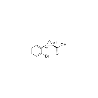 rel-(1R,2R)-2-(2-溴苯基)环丙烷-1-羧酸图片